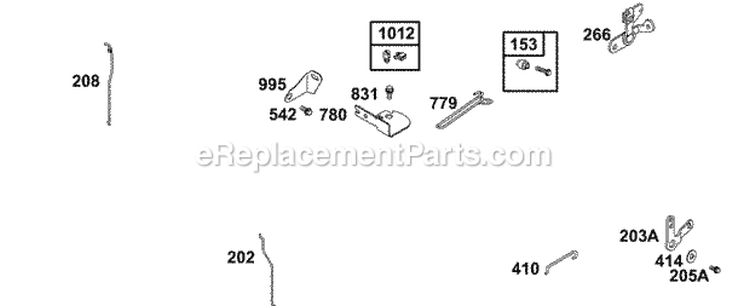 Controls 2 Diagram and Parts List for 134202-1114-E1  Briggs and Stratton Engine